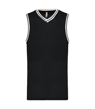 Proact Basketbal University Tanktop | Uni | Zwart-Wit