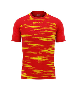 Givova Shirt Pixel│Rood-Geel