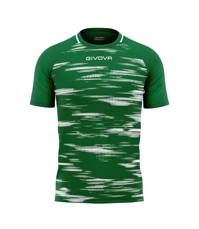 Givova Shirt Pixel│Groen-Wit