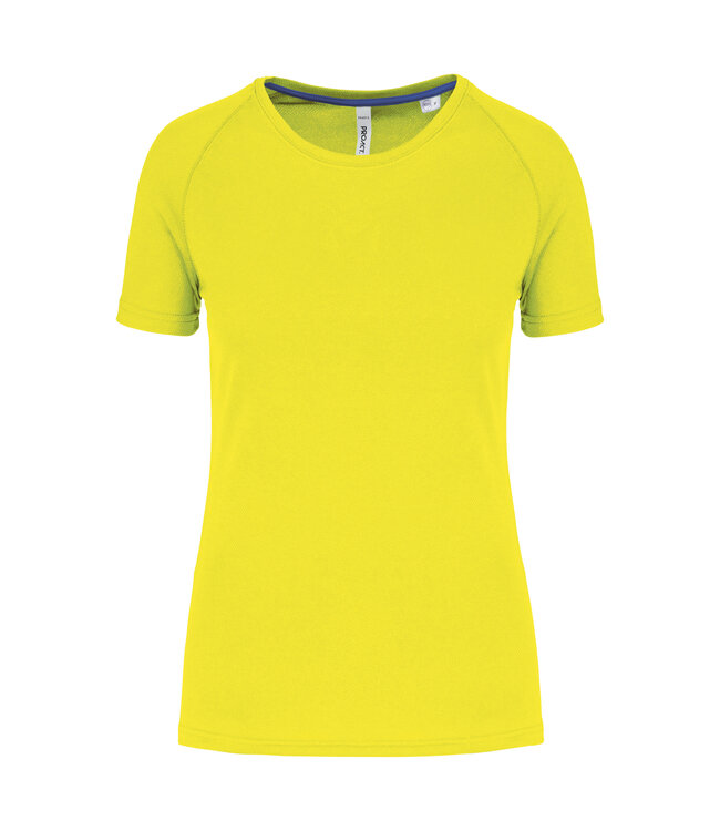 Proact ECO friendly Sportshirt Dames Fluo geel