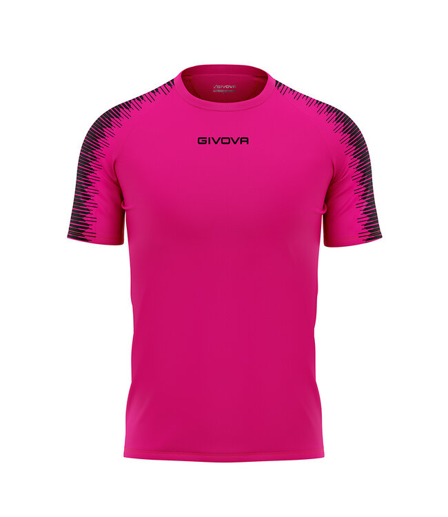 Givova Shirt Club | Fuchsia-Zwart