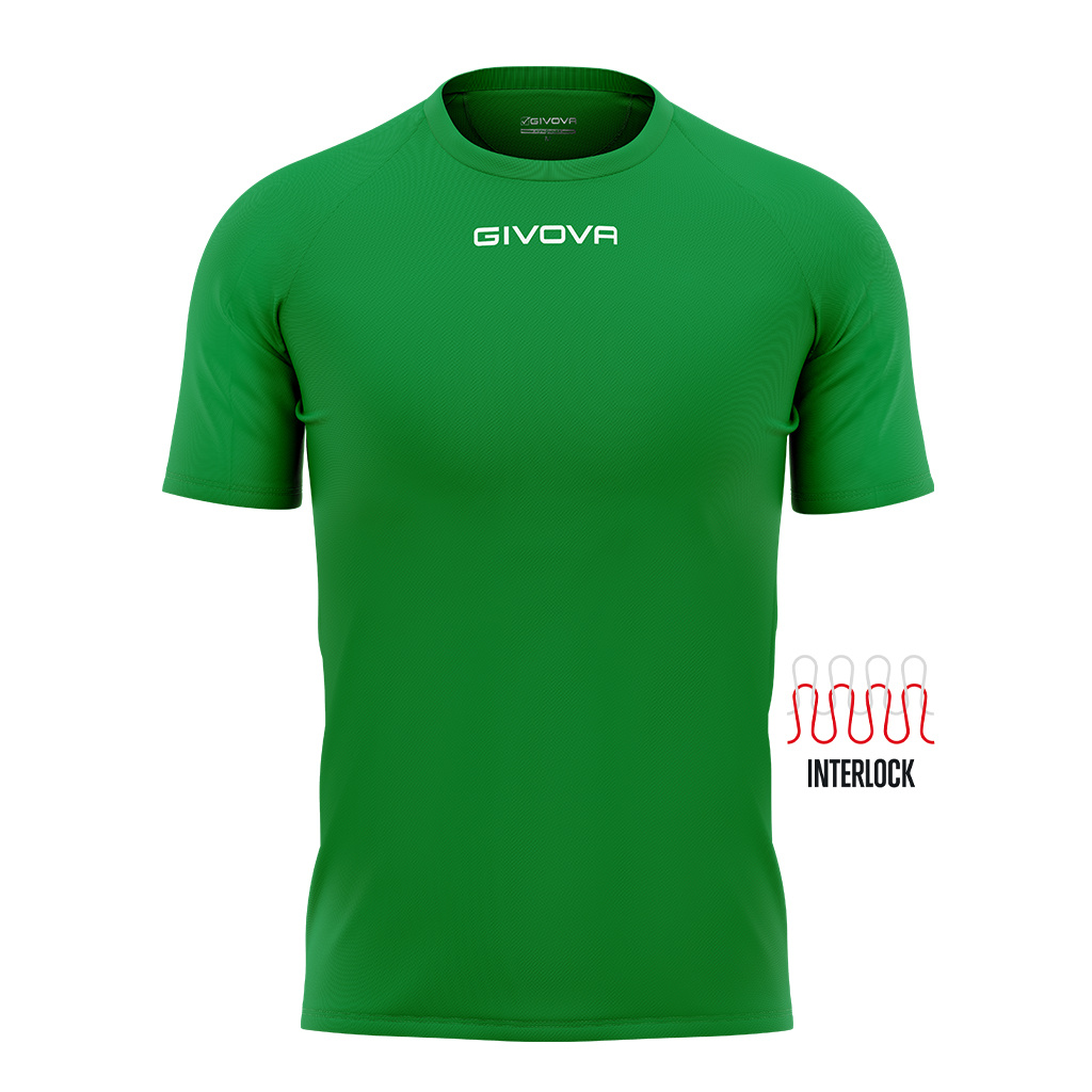 Maglia da Calcio Mezza Manica Army Interlock Givova