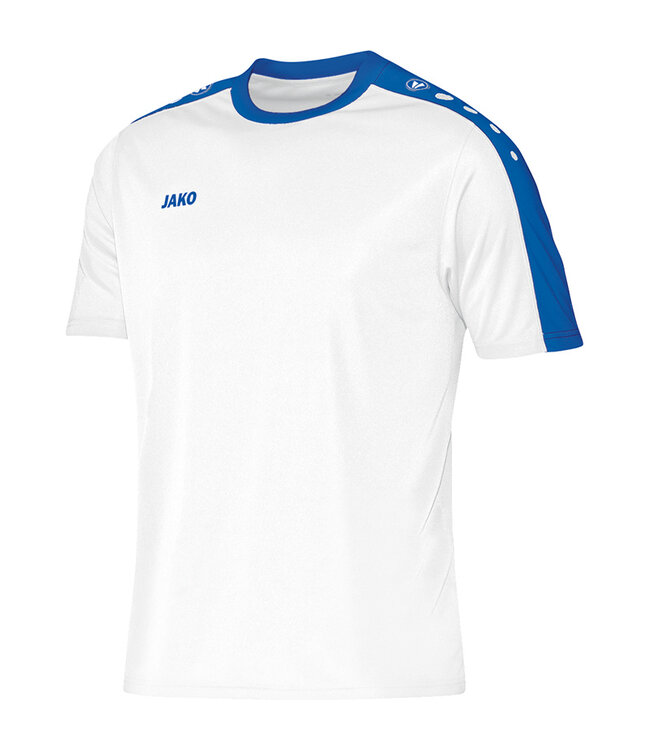 JAKO Shirt Striker Wit-Royalblue Maat L