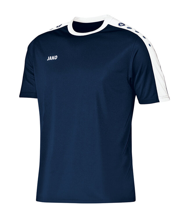 JAKO Shirt Striker Navy-Wit 164