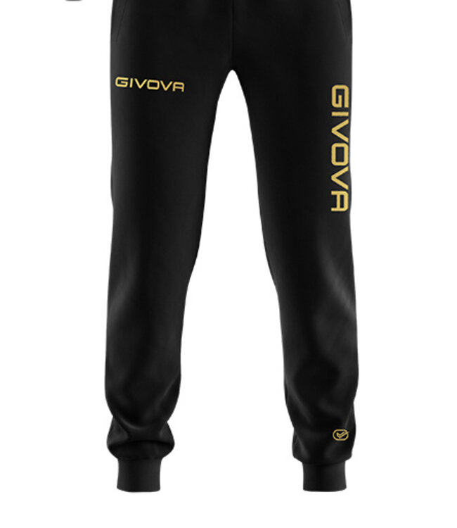 Givova Trainingspak Visa Luxury Zwart-Goud | Maat XL