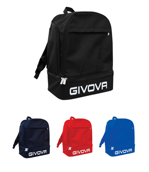 Givova AANBIEDING VAN DE MAAND. Rugtas SPORT | Royalblue - Rood - Navy - Zwart