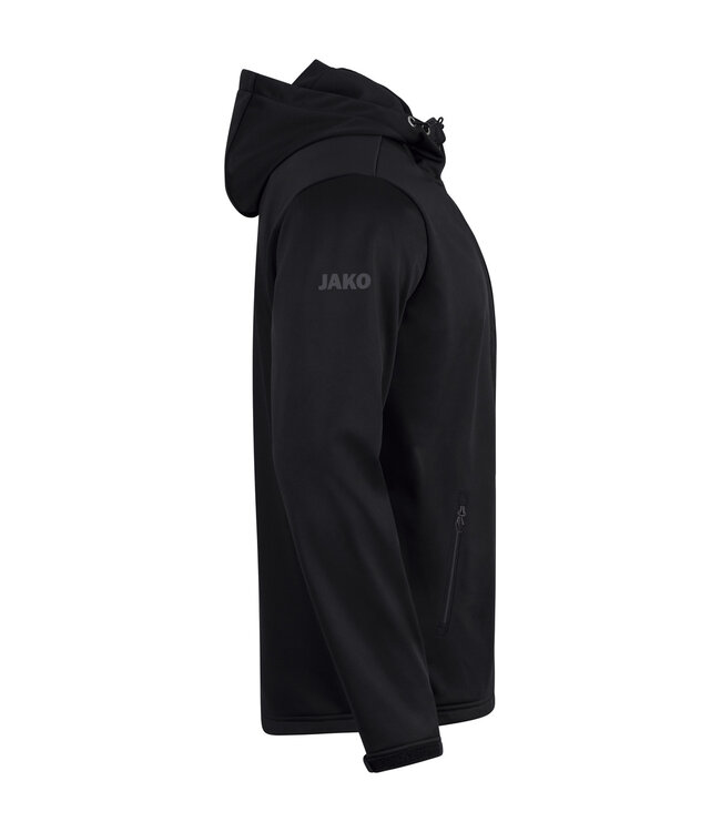 JAKO Jako Softshell jas met kap UNI | Zwart