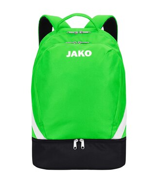 JAKO Rugtas Iconic incl. apart bodemvak│Fluogroen-Zwart