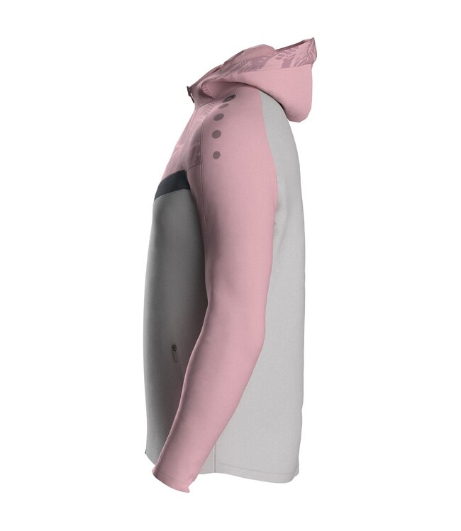 JAKO Jako Jas met Kap Iconic│Zachtgrijs - Dusky Pink - Antra Light