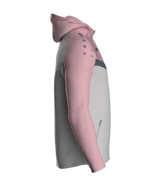 JAKO Jako Jas met Kap Iconic│Zachtgrijs - Dusky Pink - Antra Light
