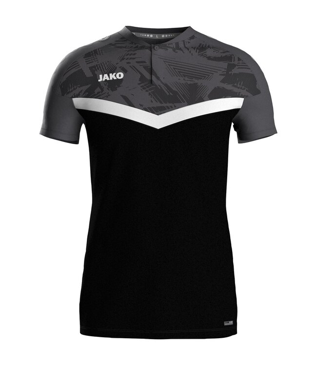 JAKO Polo Iconic | Zwart - Antra light