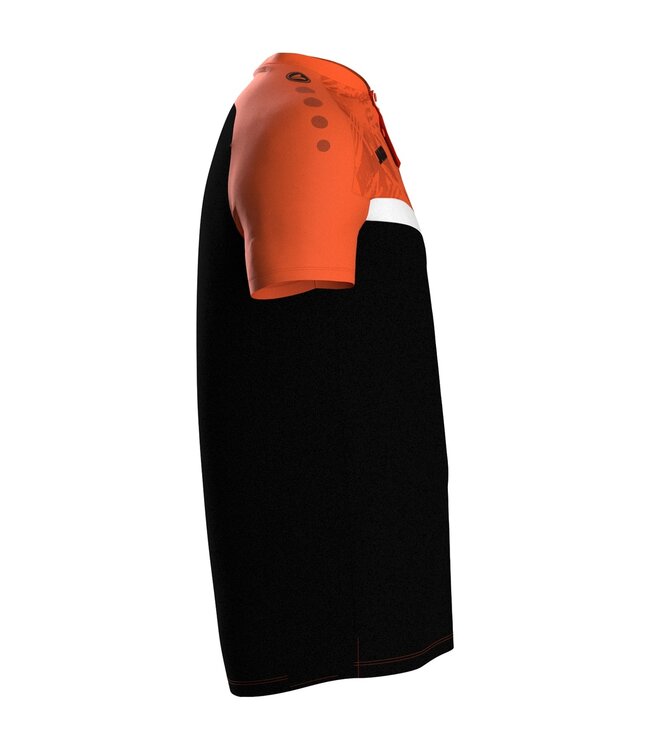 JAKO Polo Iconic | Zwart - Fluo oranje