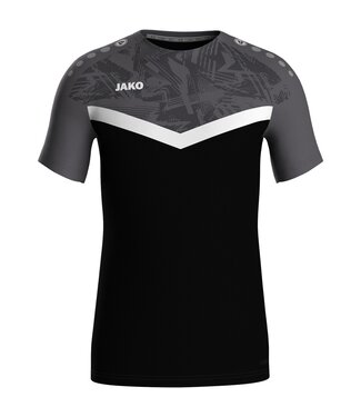 JAKO Shirt T-Shirt Iconic | Zwart - Antraciet