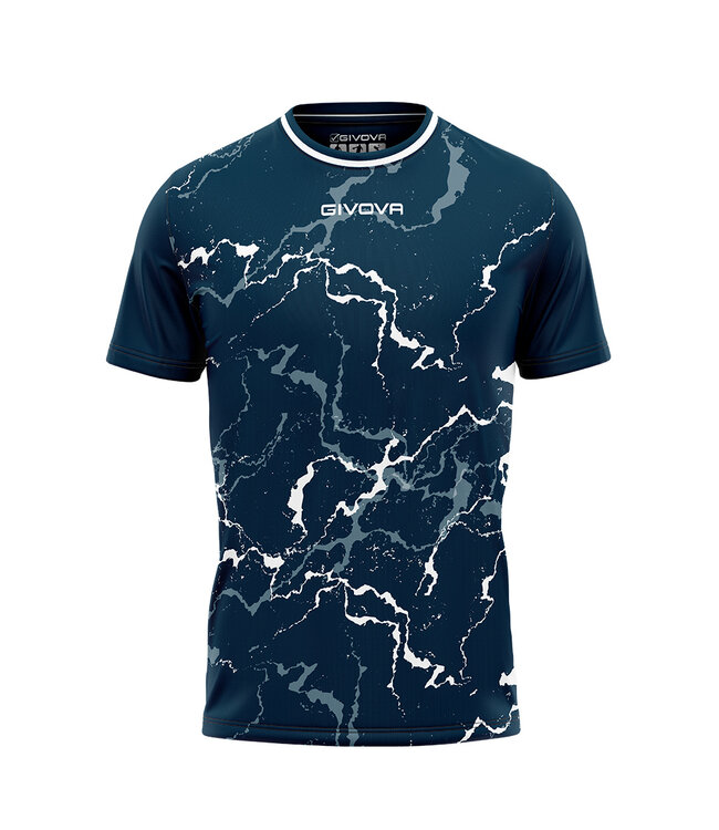 Givova Shirt Grafity│Navyblue - Wit