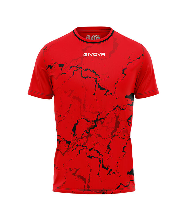 Givova Shirt Grafity│Rood - Zwart