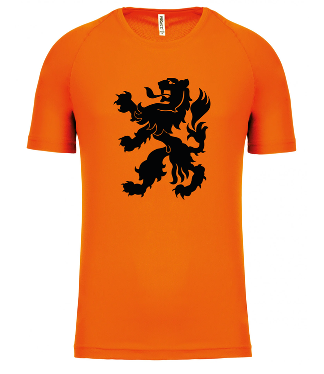 Proact Oranje Fanshirt | Grote leeuw | UNI
