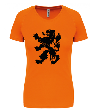 Proact Oranje fanshirt | Grote Leeuw | DAMES