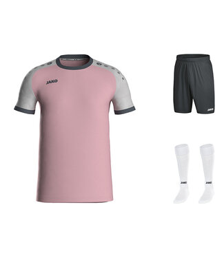 JAKO Zaalvoetbalset ICONIC│Antiek Roze - Zwart - Wit