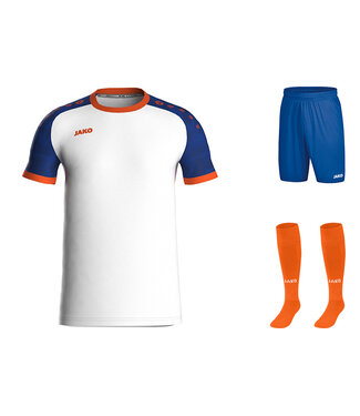 JAKO Zaalvoetbalset ICONIC│Wit royal - Royalblue - Fluo oranje