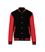 Personal College vest / jacket ZWART-ROOD