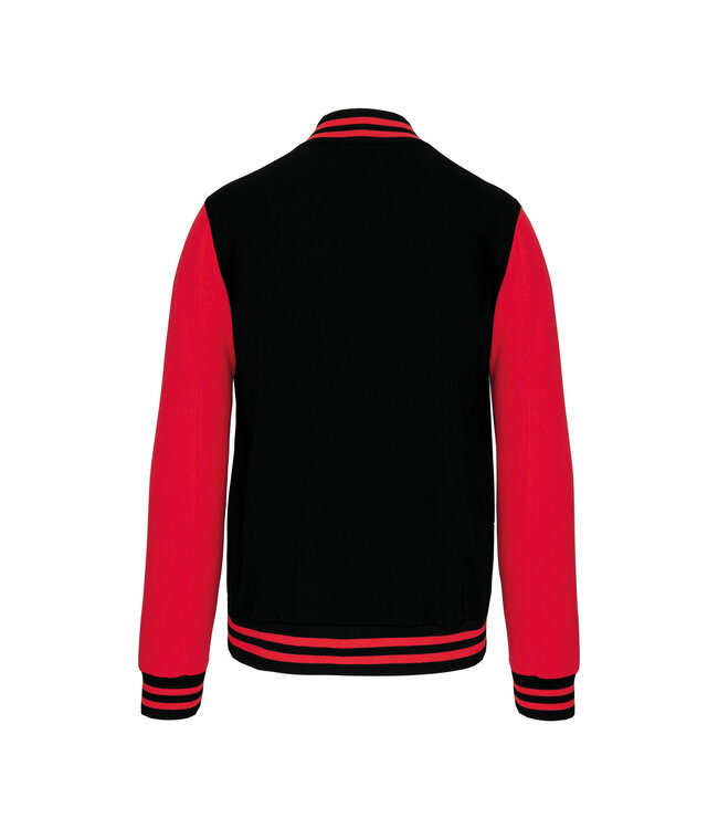 Personal College vest / jacket ZWART-ROOD
