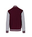 Personal College vest / jacket WINE - OXFORDGREY