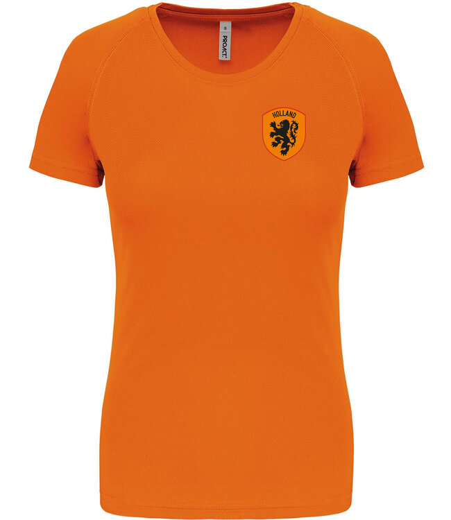 Oranje fanshirt DAMES  / Bedrukking mogelijk