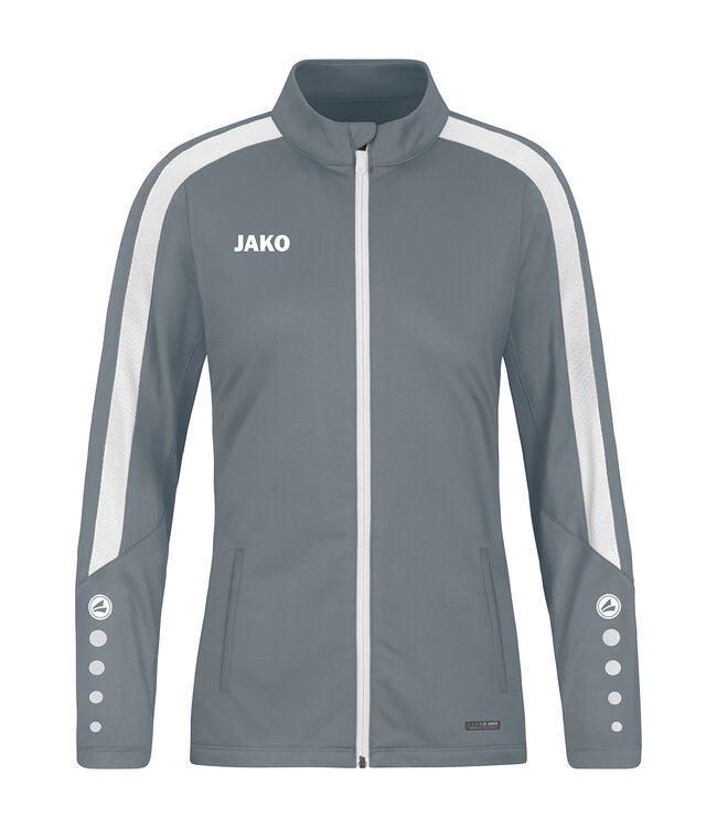 JAKO Jako Polyestervest Power│Kids - Uni - Dames│Steengrijs - Wit