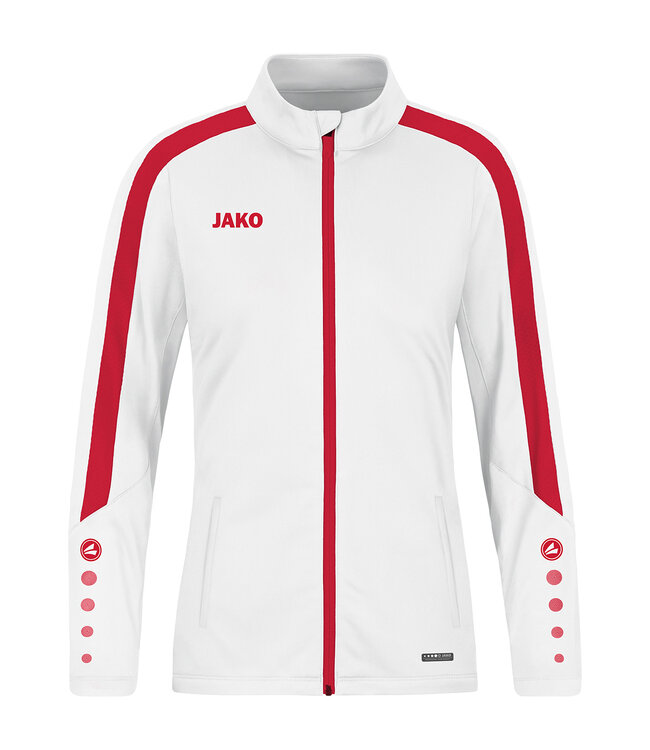 JAKO Jako Polyestervest Power│Kids - Uni - Dames│Wit-Rood