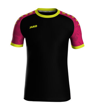 JAKO Shirt Iconic | zwart/pink/fluogeel