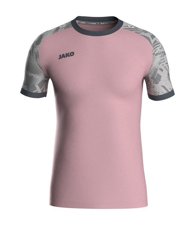 JAKO Shirt Iconic | antiek roze/zachtgrijs/antra light