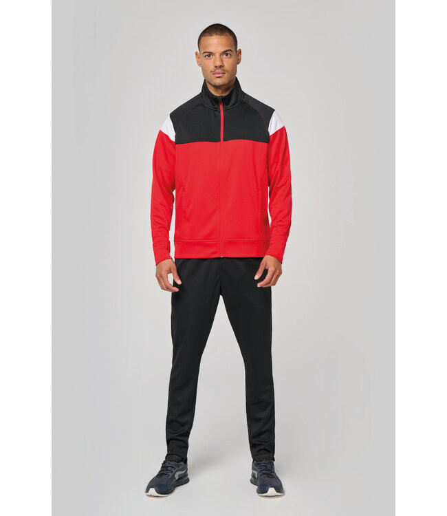 Proact Trainingsjack | Uni | Zwart-Grijs-Wit