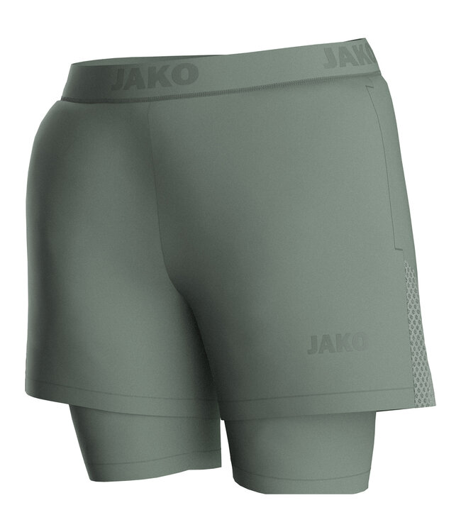 JAKO 2-in-1 Short Power | Dames | Mintgroen