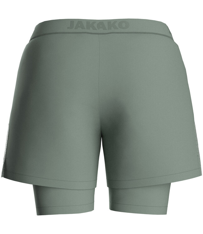 JAKO 2-in-1 Short Power | Dames | Mintgroen
