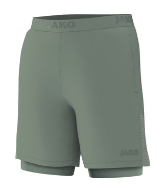 JAKO 2-in-1 Short Power | Heren | Mintgroen