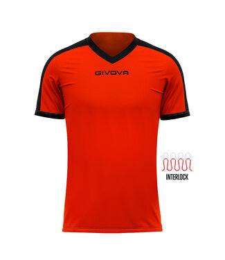 Givova Shirt Revolution Oranje-Zwart│KIDS en ADULTS