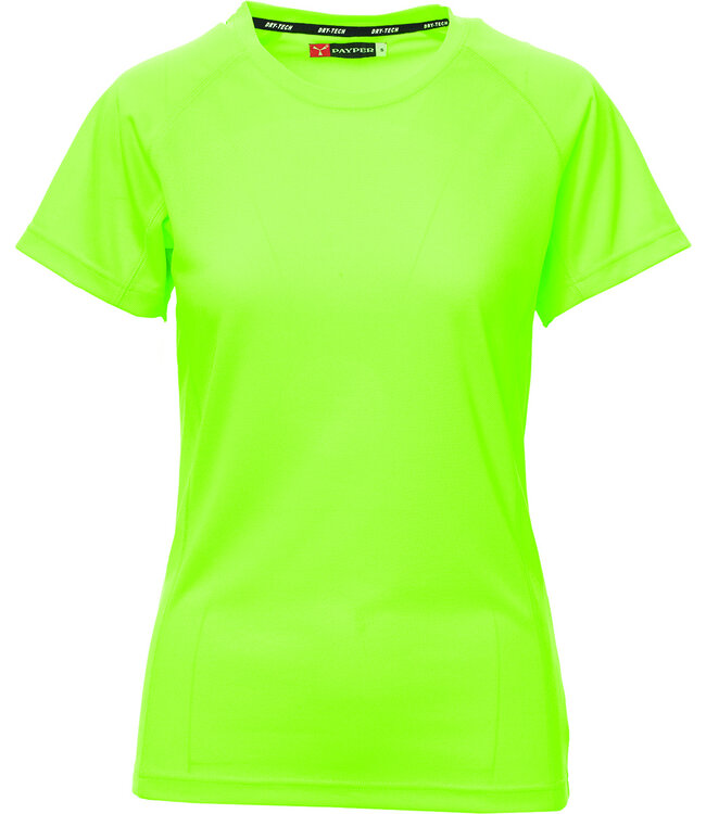 Payper Basic sportshirt Dames | Fluogroen