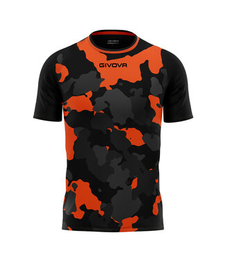 Givova Shirt Army│Oranje-Zwart