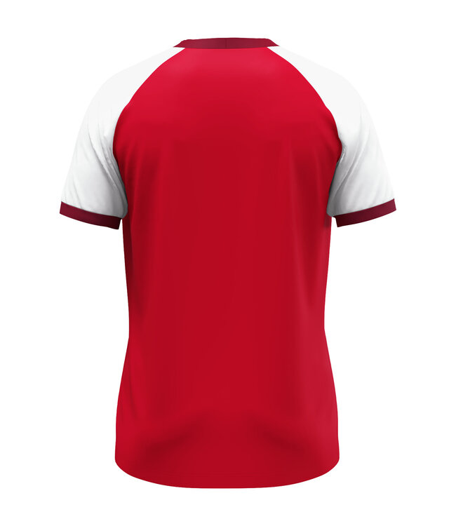 JAKO Shirt Dynamic | Rood-Wit-Donkerrood