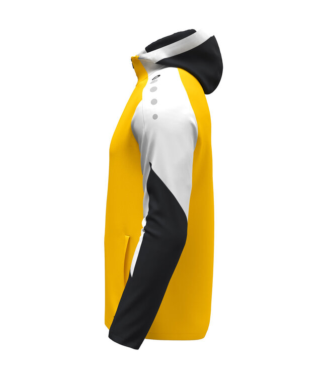 JAKO Jas met Kap Dynamic | Heren-Dames-Kids│Geel - Wit - Zwart