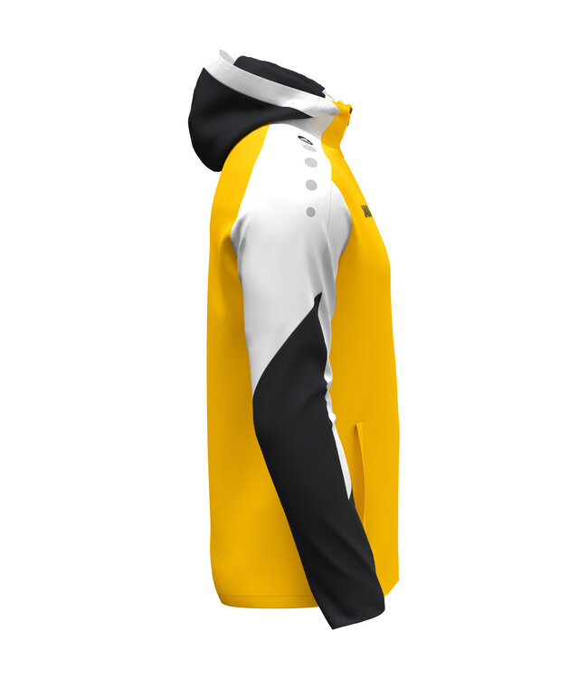 JAKO Jas met Kap Dynamic | Heren-Dames-Kids│Geel - Wit - Zwart