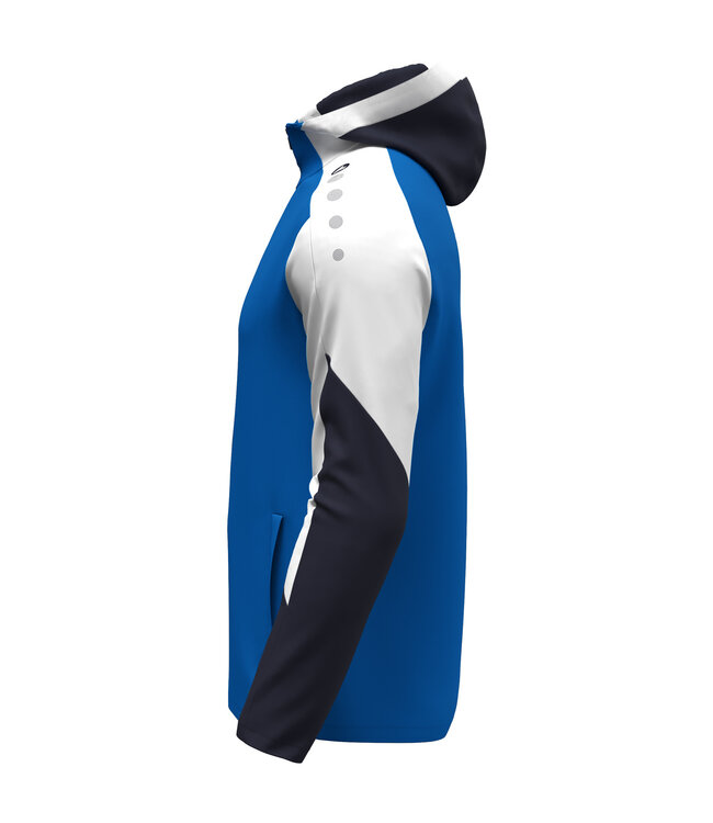 JAKO Jas met Kap Dynamic | Heren-Dames-Kids│Royal - Wit - Marine