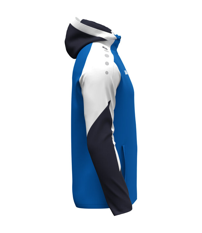 JAKO Jas met Kap Dynamic | Heren-Dames-Kids│Royal - Wit - Marine