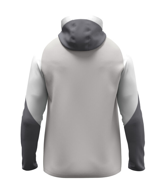 JAKO Jas met Kap Dynamic | Heren-Dames-Kids│Lichtgrijs - Wit -  Grijs