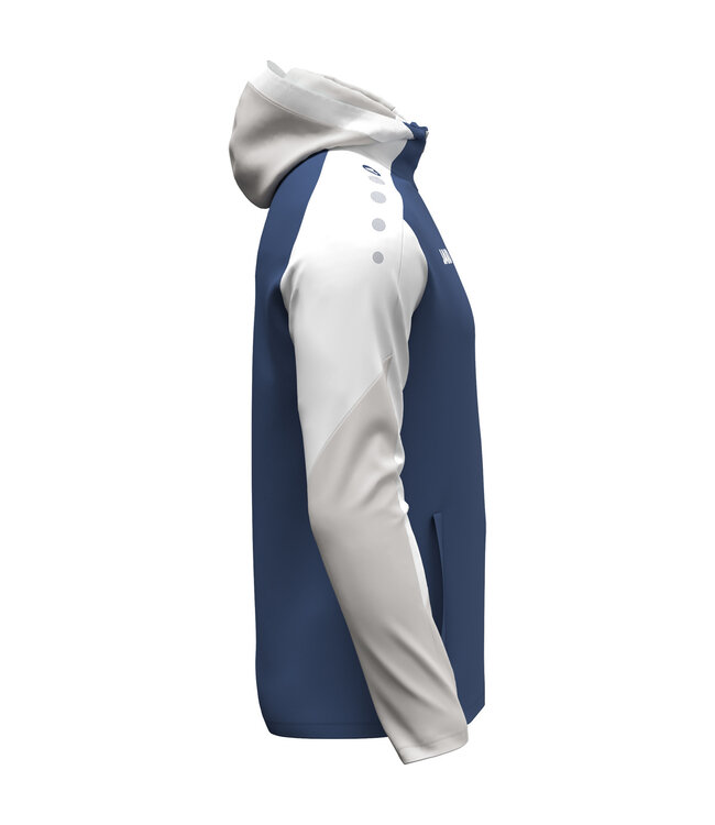 JAKO Jas met Kap Dynamic | Heren-Dames-Kids│Nachtblauw - Wit -  Lichtgrijs