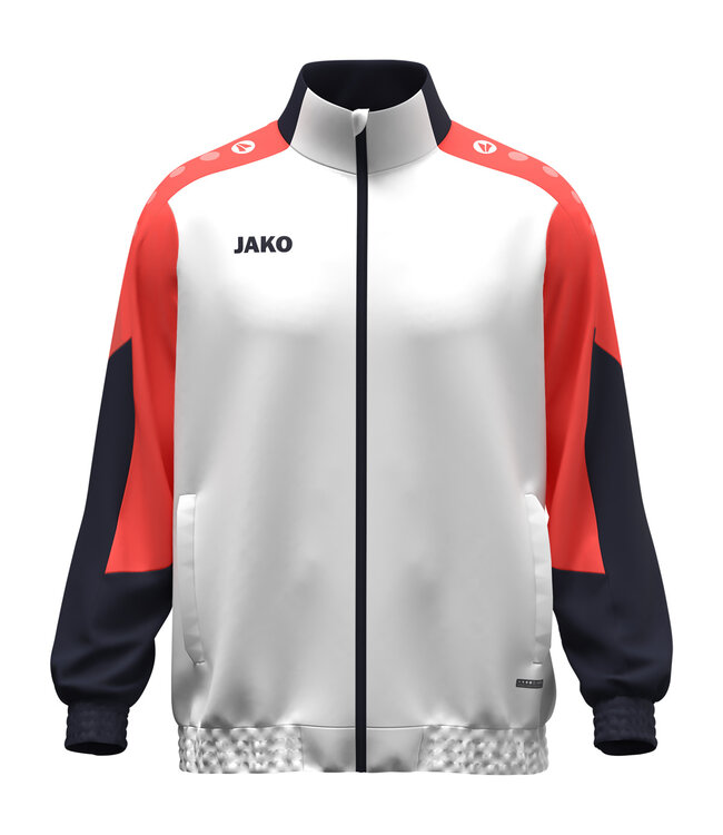 JAKO Geweven jas  Dynamic | Uni│Wit - Koraal - Marine