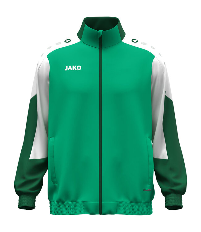 JAKO Geweven jas  Dynamic | Uni│Groen - Wit - Donkergroen
