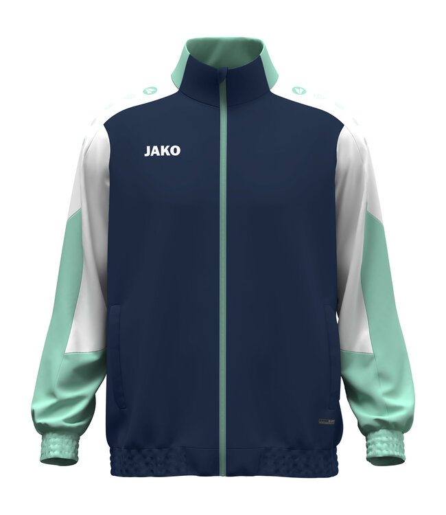 JAKO Geweven jas  Dynamic | Uni│Marine - Wit - Munt