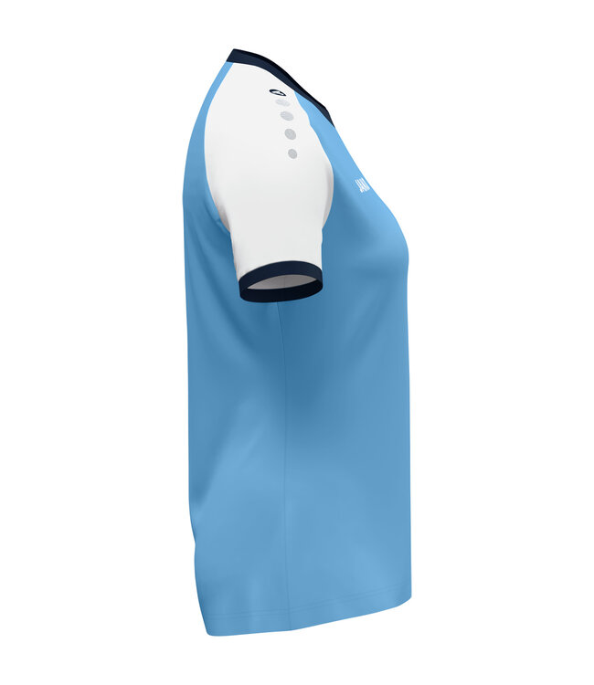 JAKO Shirt Dynamic Dames | Hemelsblauw -  Wit - Marine