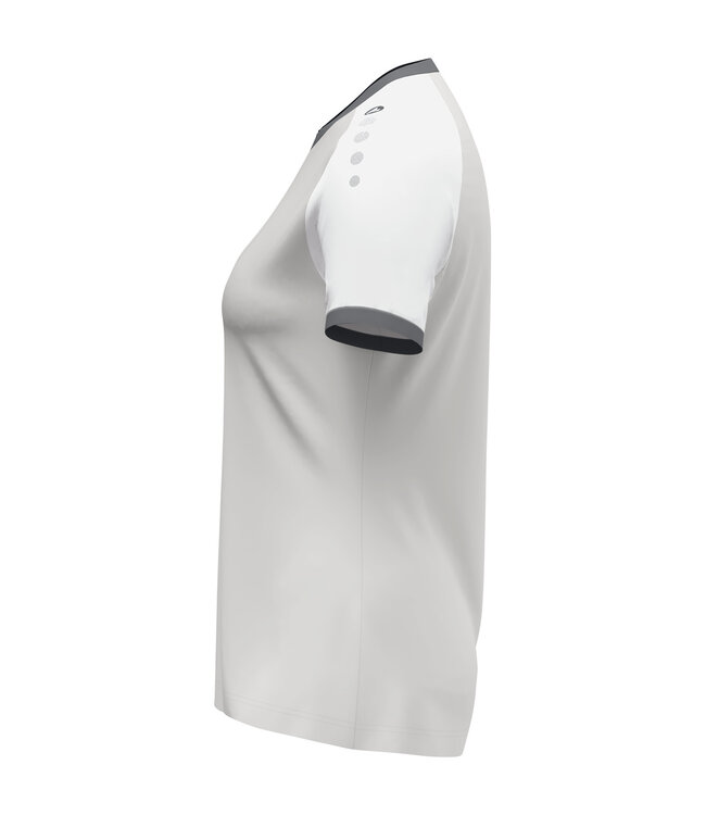 JAKO Shirt Dynamic Dames | Lichtgrijs -  Wit - Steengrijs